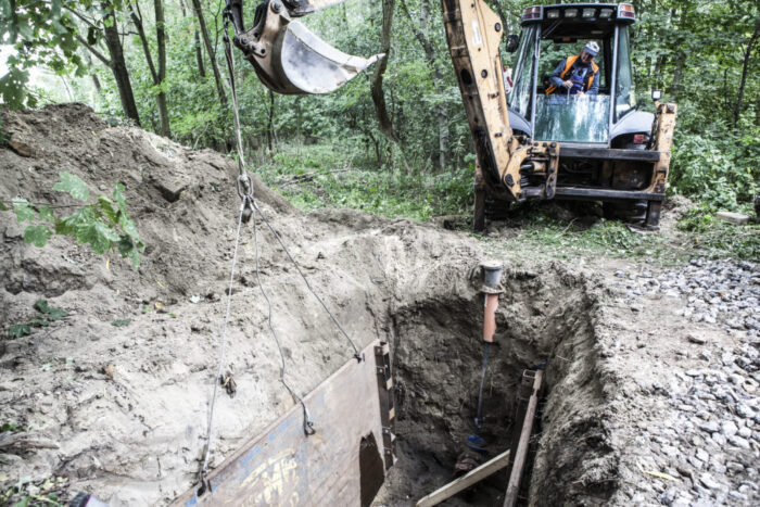 Renowacja wodociągu w technologii rękawa szklanego