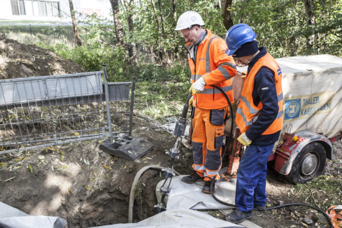 Renowacja wodociągu w technologii rękawa szklanego