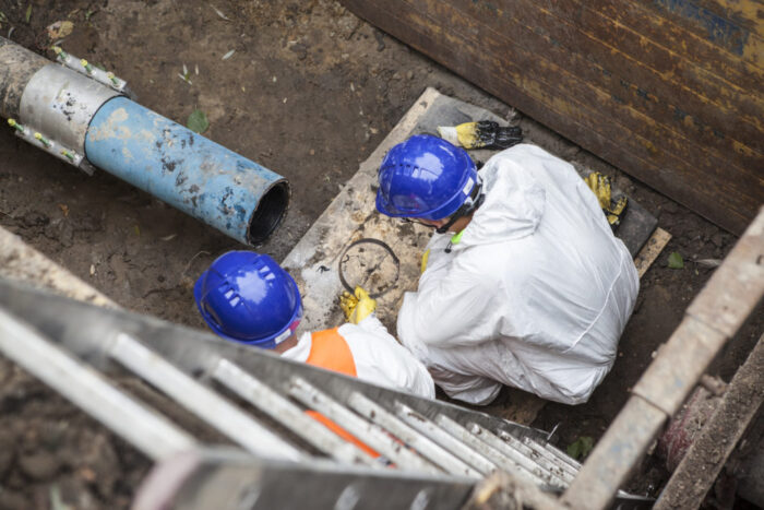 Renowacja wodociągu w technologii rękawa szklanego