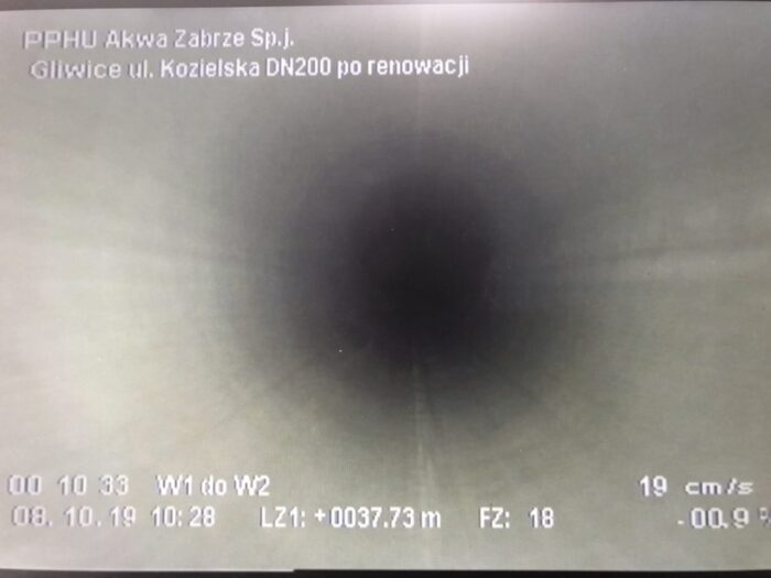 Renowacja wodociągu w technologii rękawa szklanego