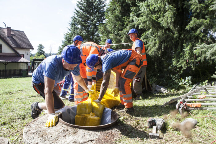 Remont sieci kanalizacji sanitarnej